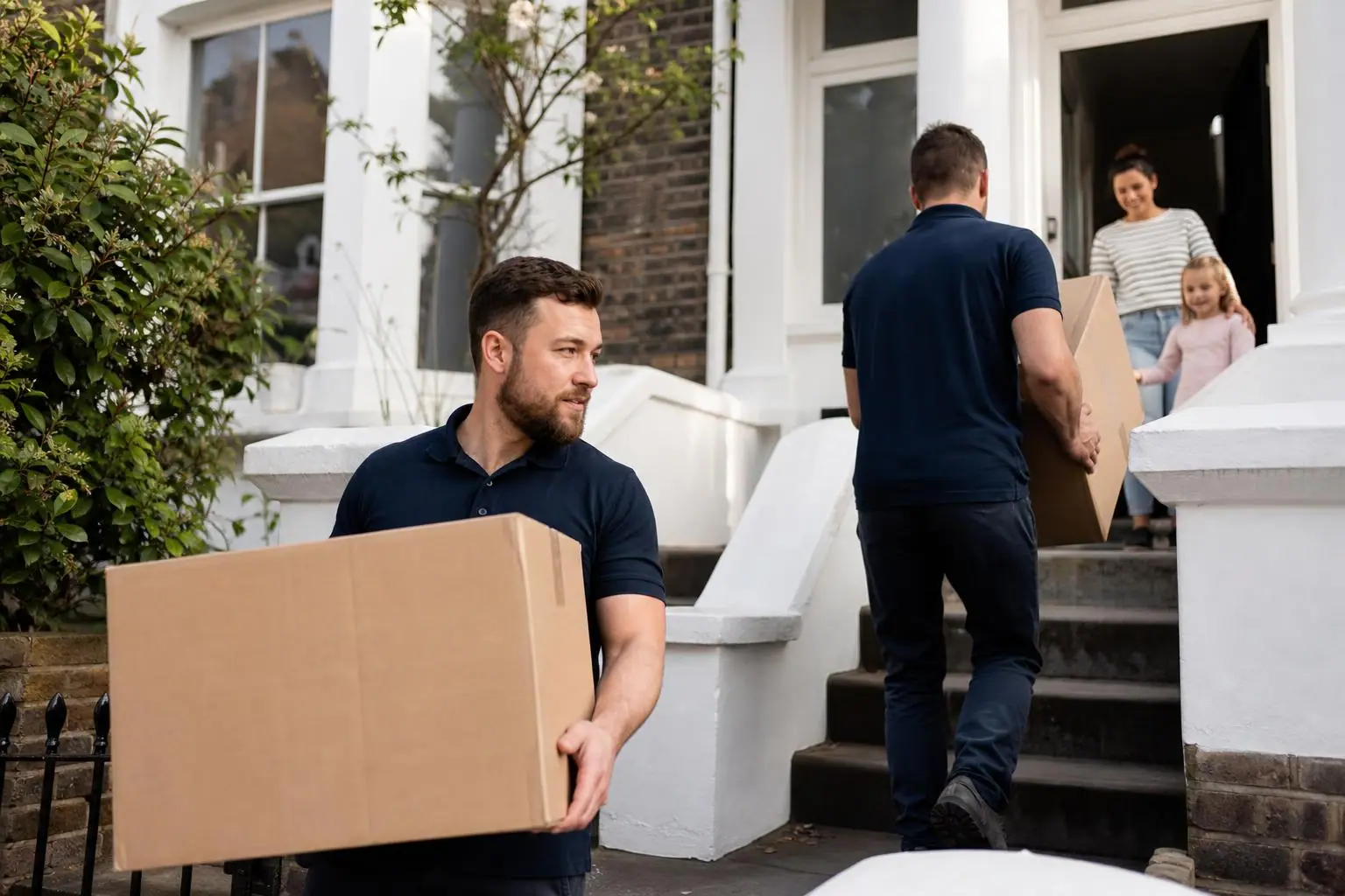 Vehicall Transport removals crew completing a house move for a London family